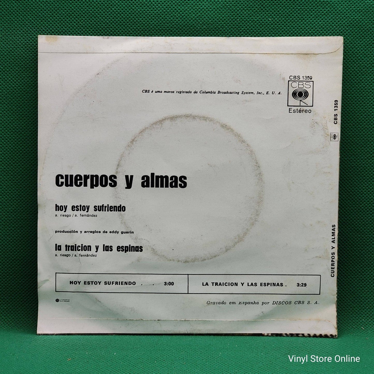 Cuerpos Y Almas ‎– Hoy Estoy Sufriendo