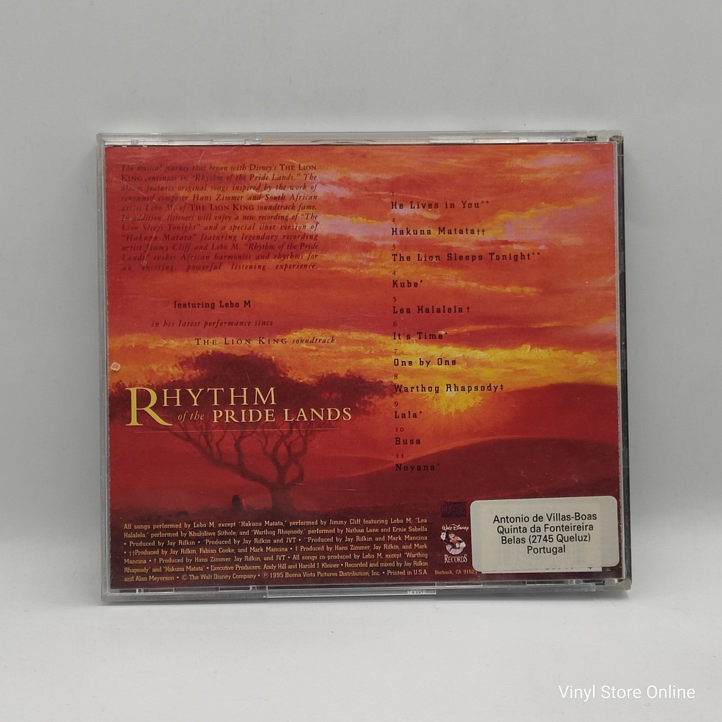 Lebo M ‎– Rhythm Of The Pride Lands