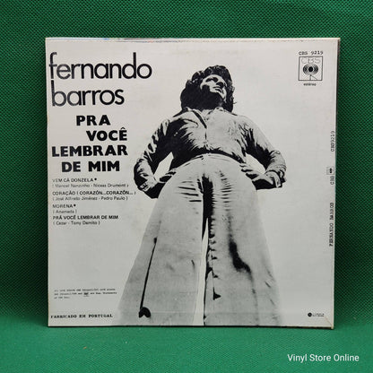 Fernando Barros ‎– Pra Você Lembrar De Mim