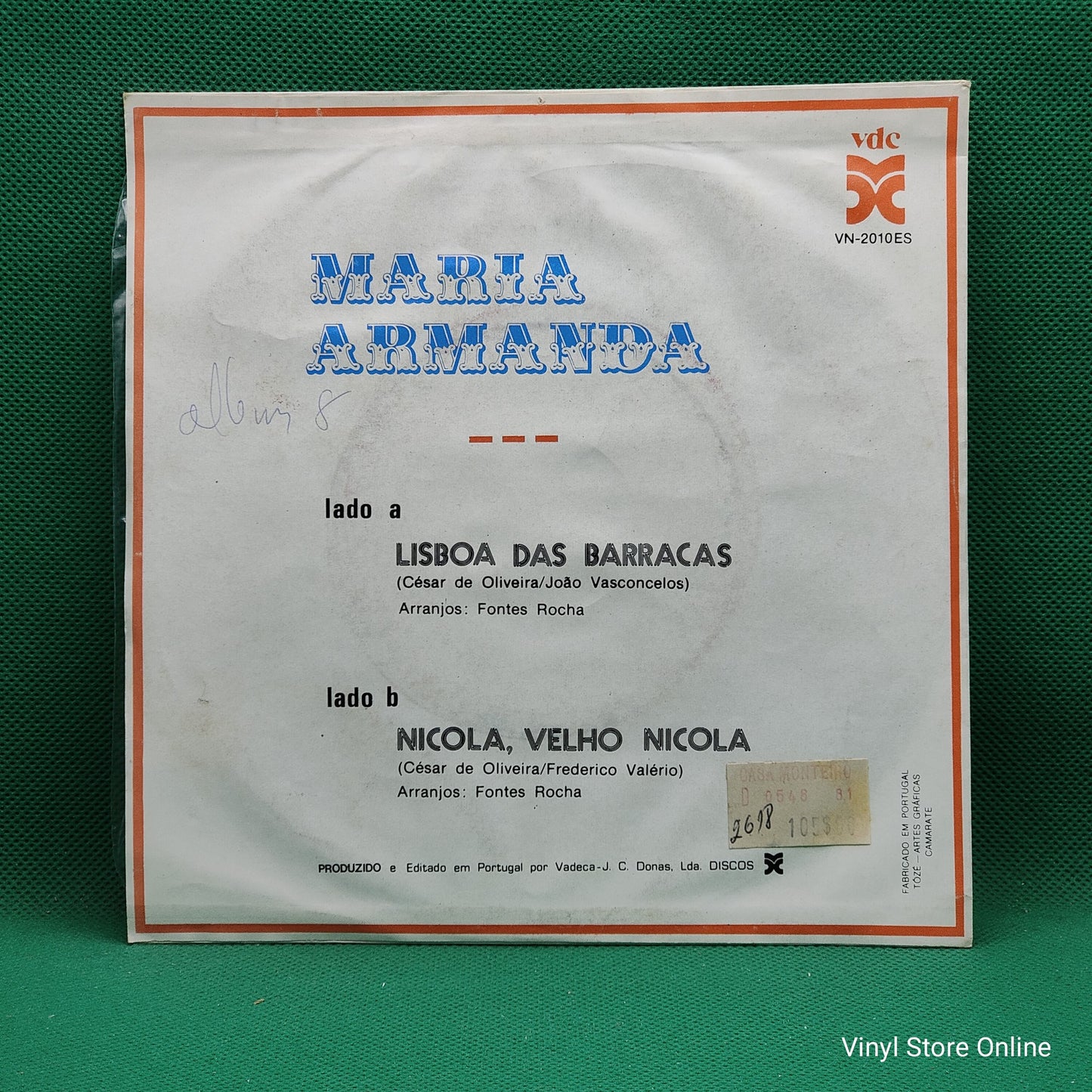 Maria Armanda ‎– Lisboa Das Barracas
