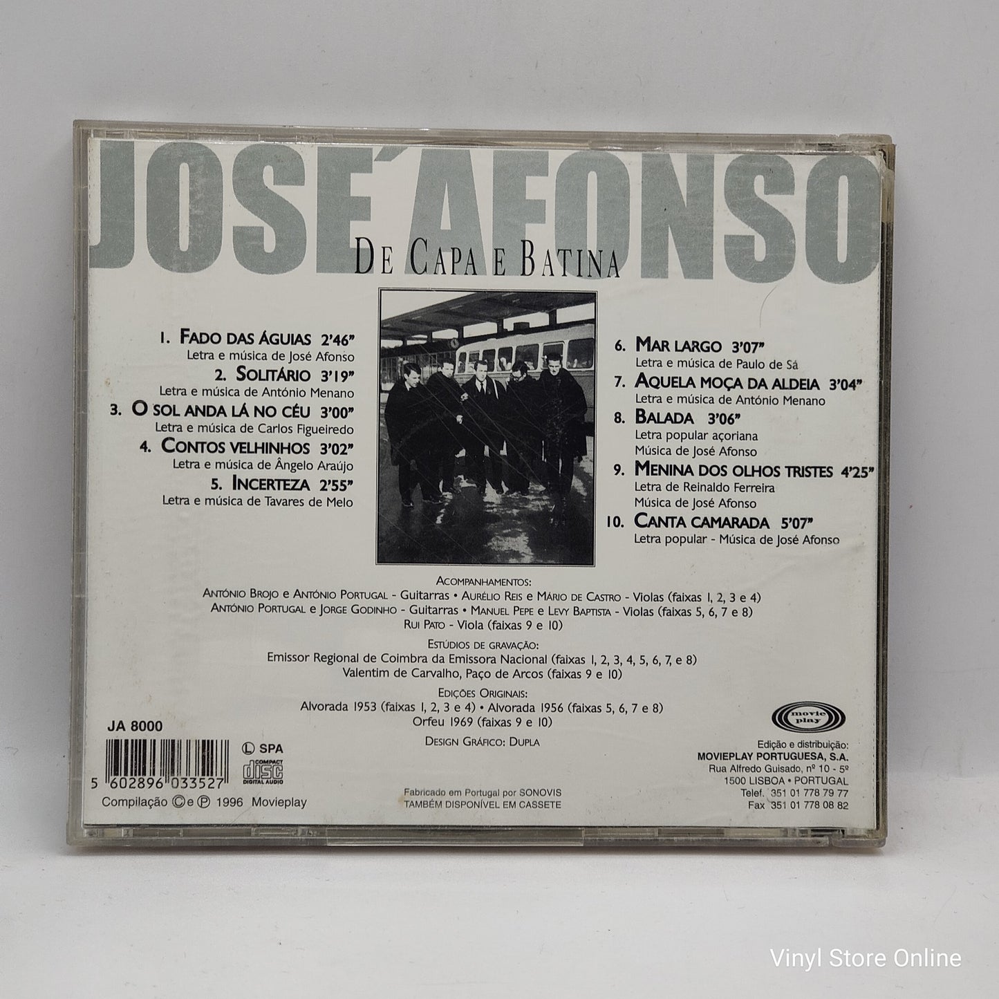 José Afonso ‎– De Capa E Batina