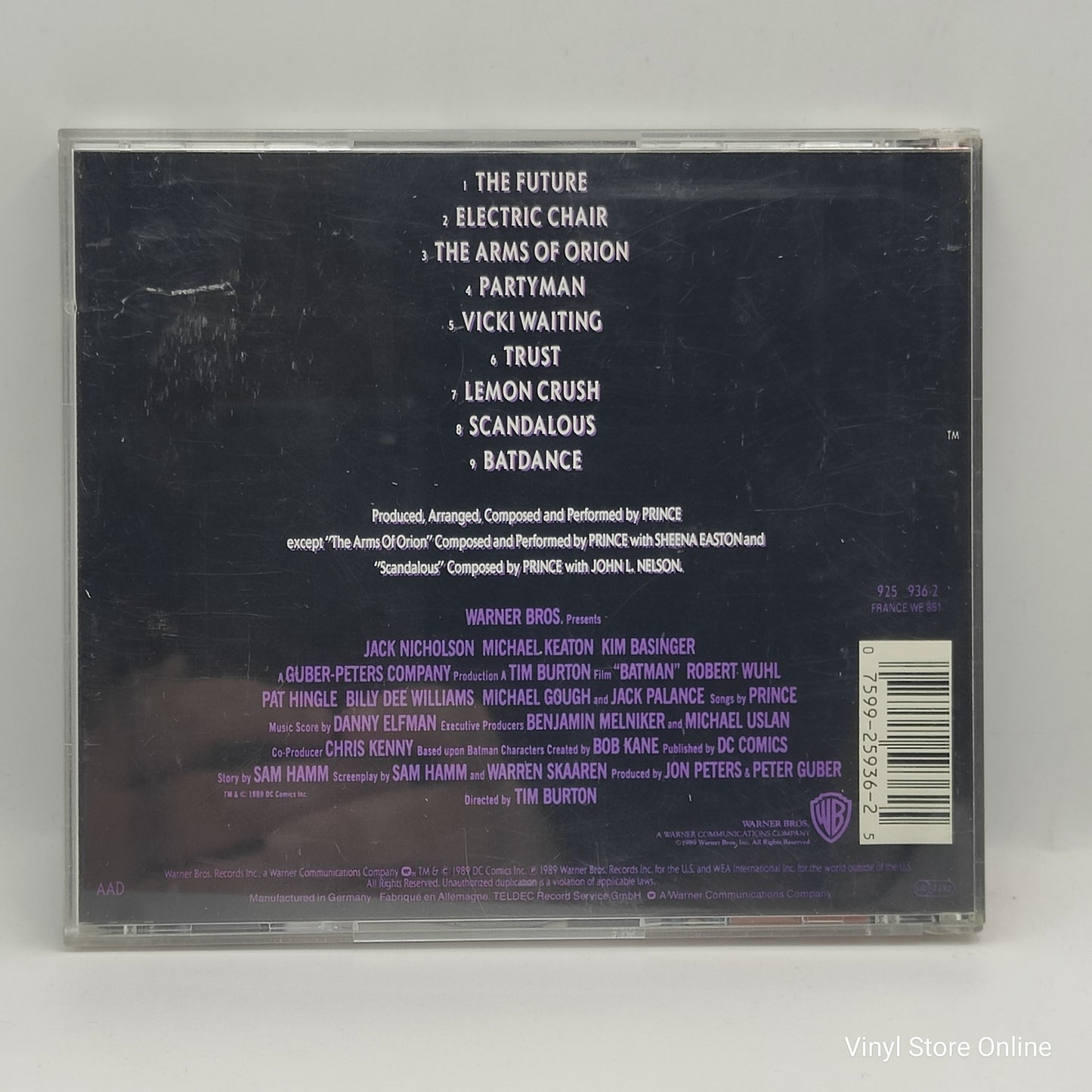 Prince ‎– Batman (Motion Picture Soundtrack)