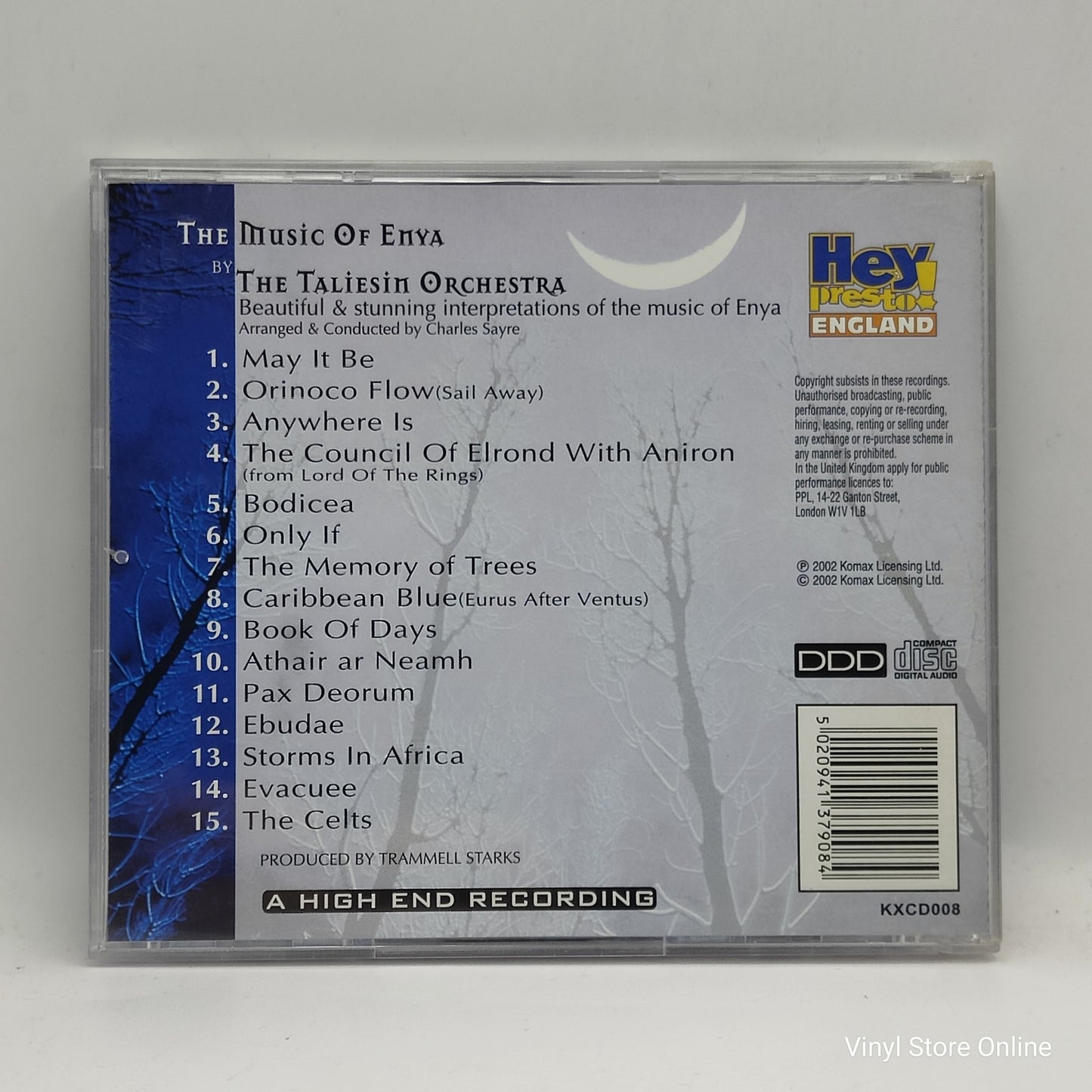 The Taliesin Orchestra ‎– The Music Of Enya