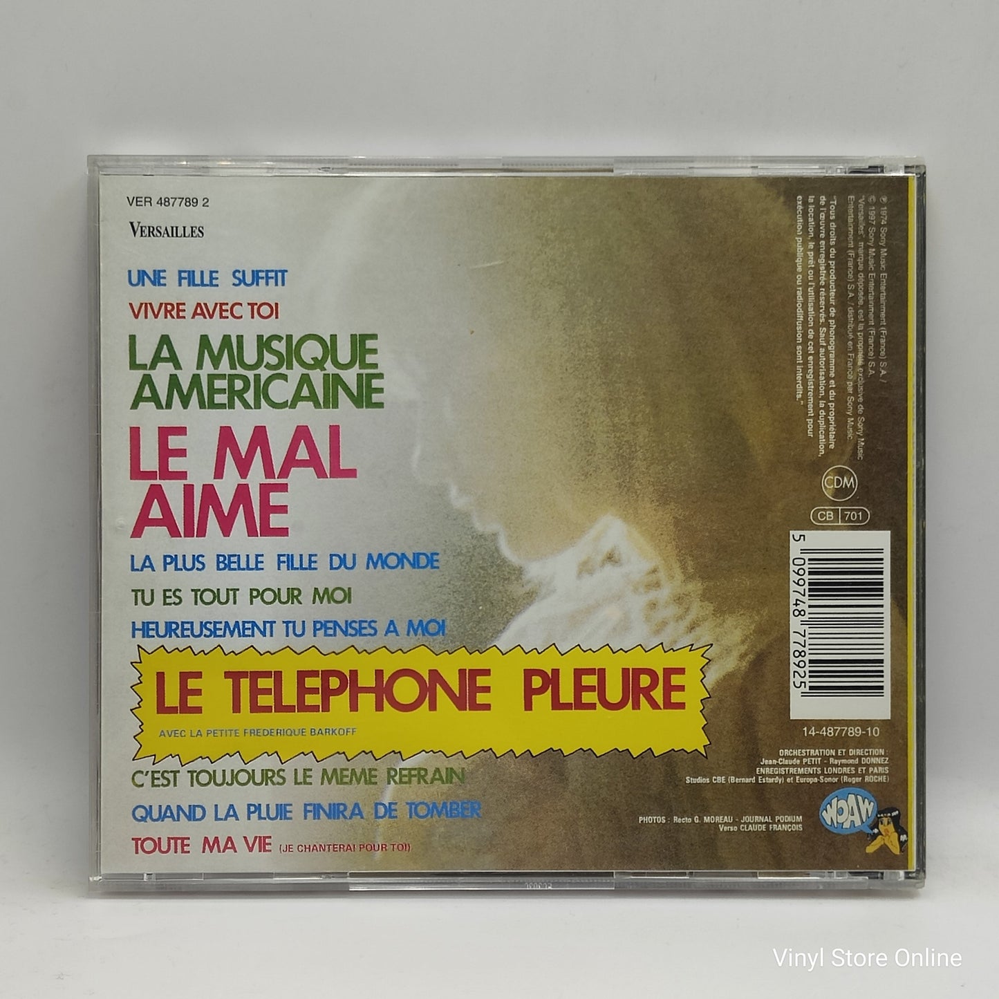 Claude François - Le Telephone Pleure (CD, Album, RE)