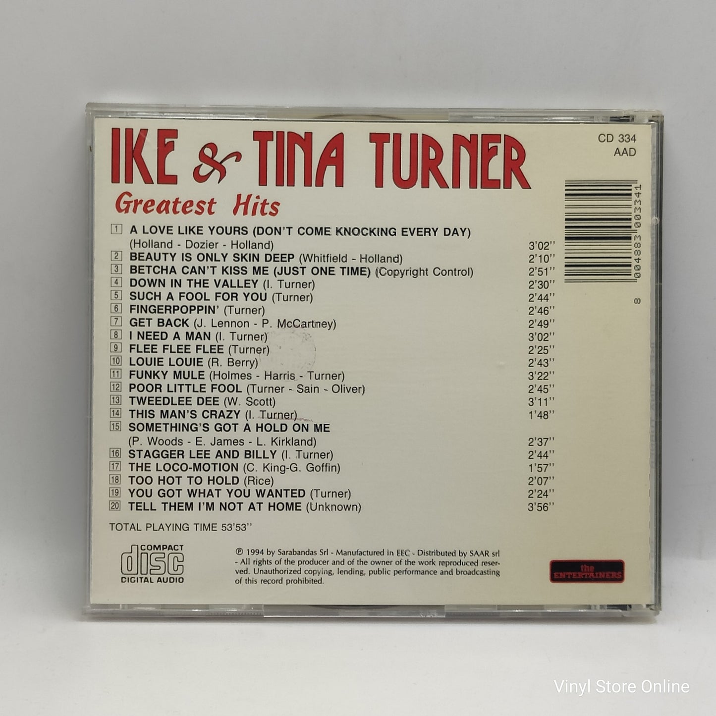 Ike & Tina Turner - Greatest Hits  (CD, Comp)