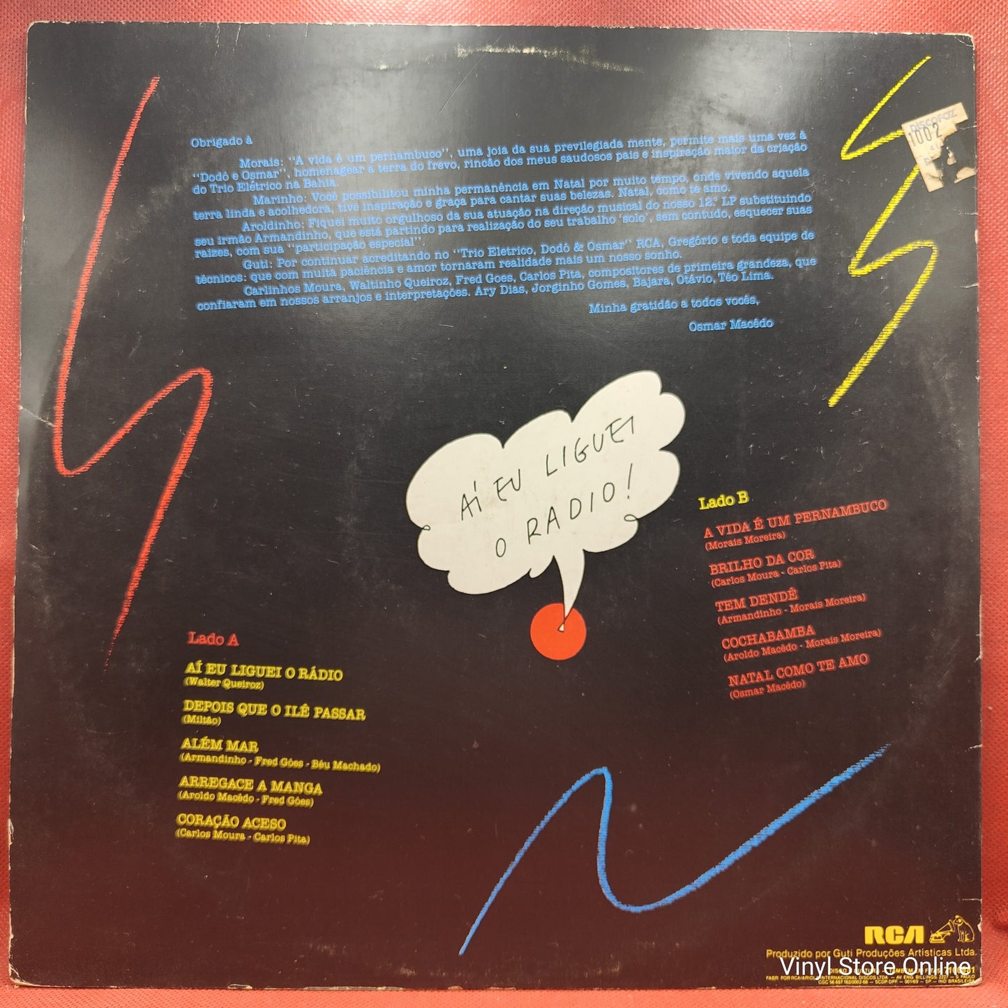 Armandinho e O Trio Elétrico Dodô & Osmar - Aí Eu Liguei O Radio! (LP, Album)
