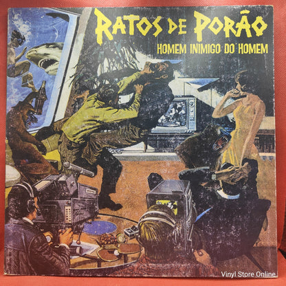 Ratos De Porão - Homem Inimigo Do Homem (LP, Album, RE, Gat)