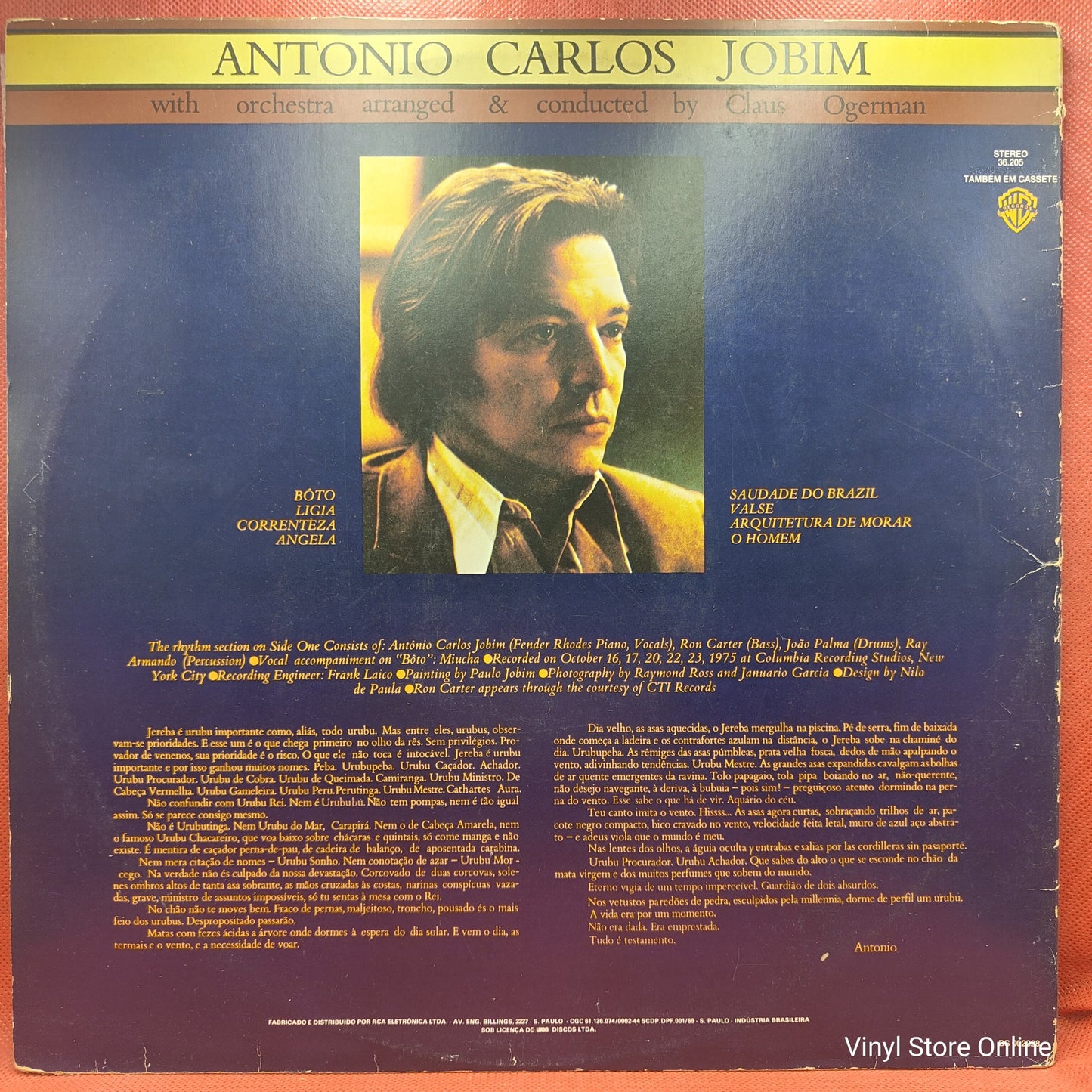 Antonio Carlos Jobim - Urubu (LP, Album, RE, Gat)