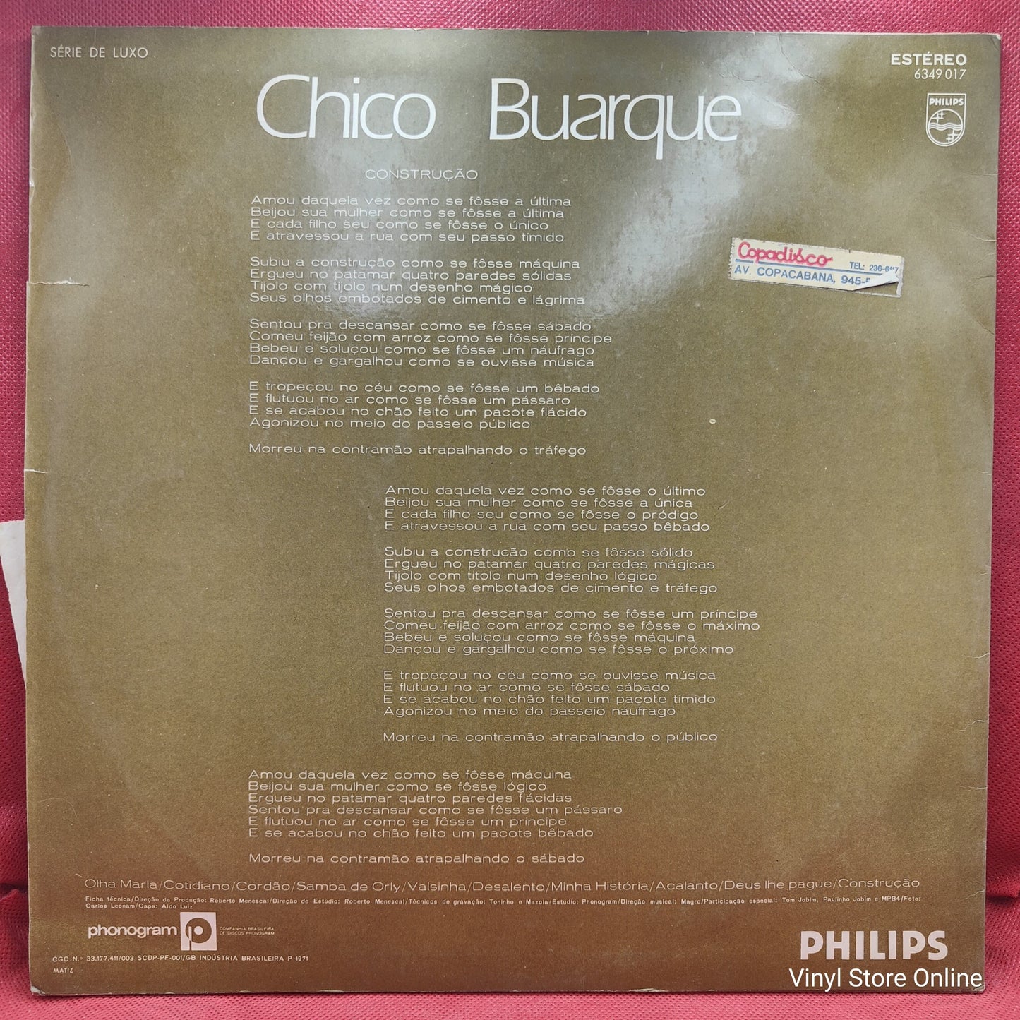 Chico Buarque - Construção (LP, Album)