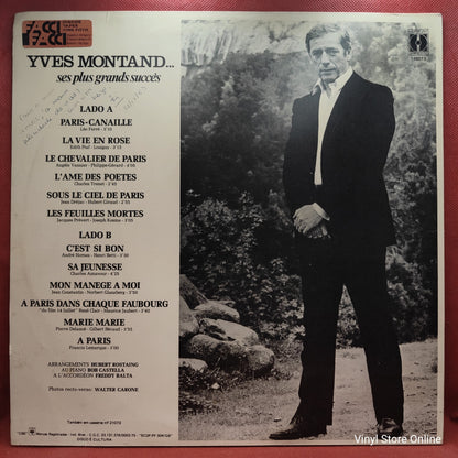 Yves Montand - Ses Plus Grands Succès (LP, Comp)