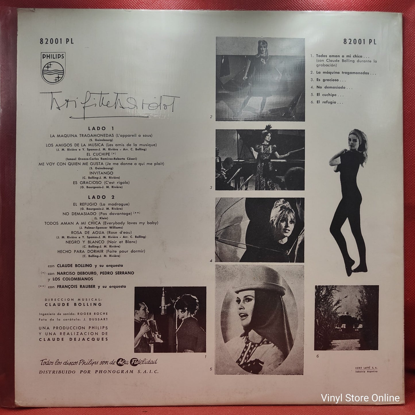 Brigitte Bardot - Brigitte Bardot (LP, Album, Mono)