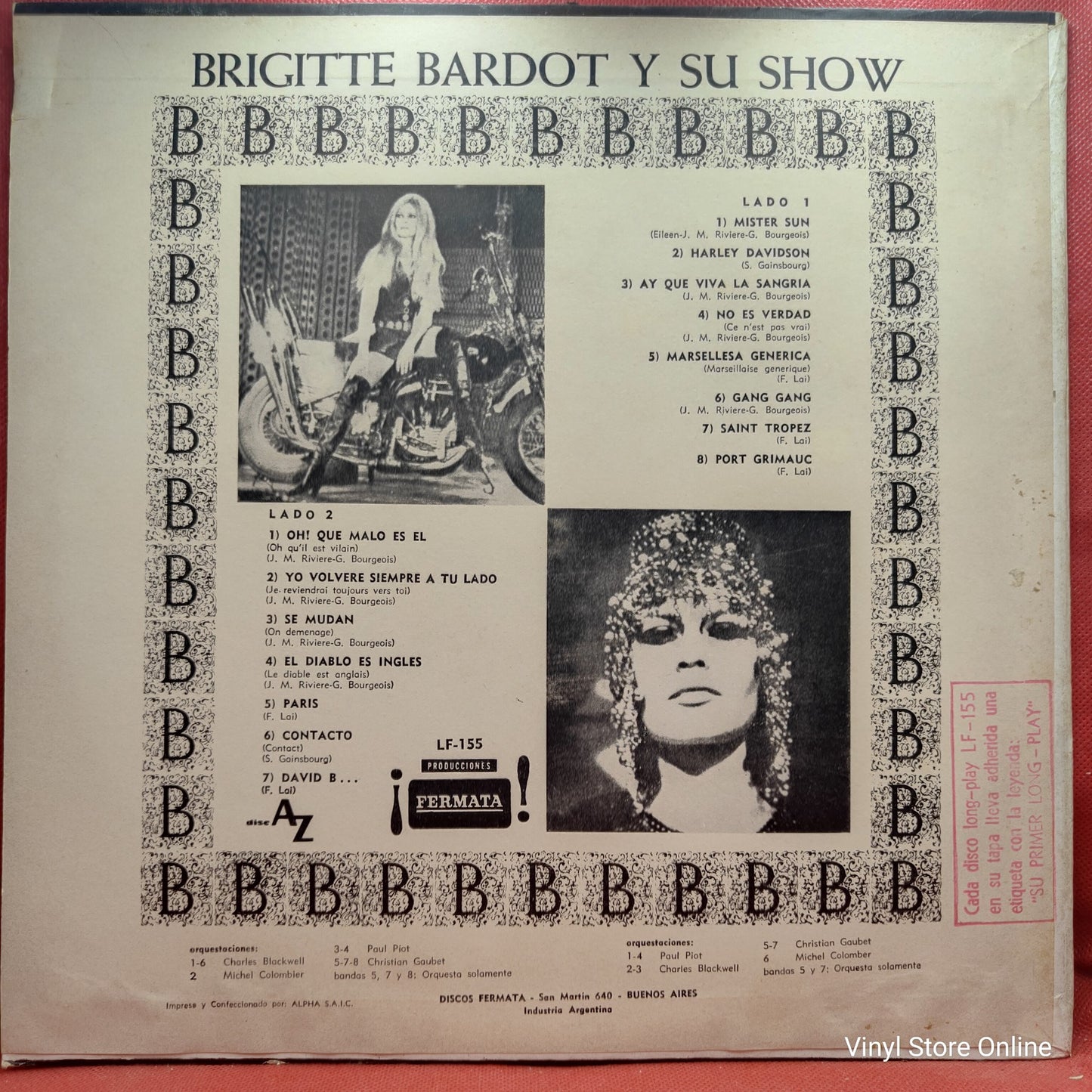 Brigitte Bardot - Show (LP, Album)