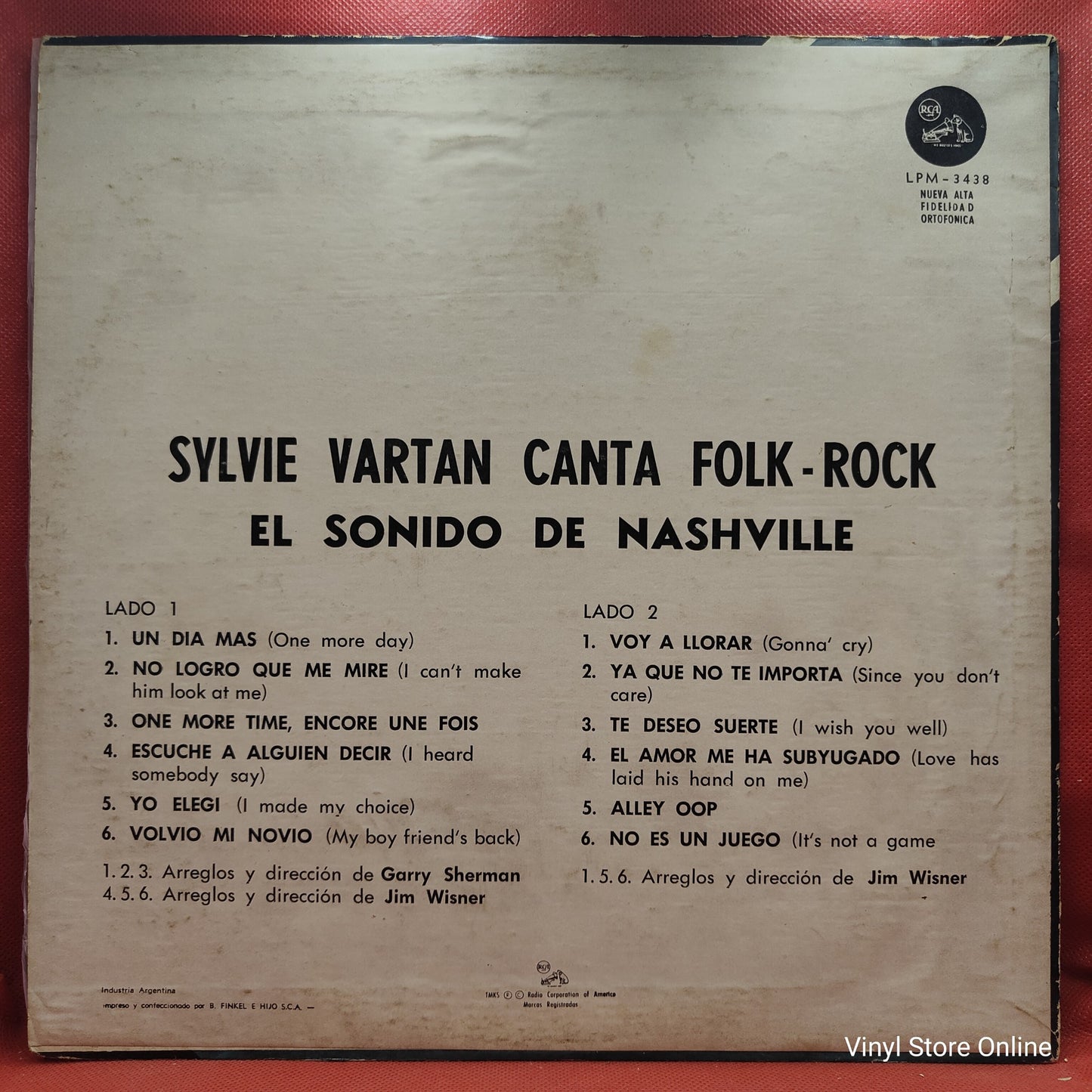 Sylvie Vartan - Sylvie Vartan Canta Folk-Rock (LP, Album, Mono)