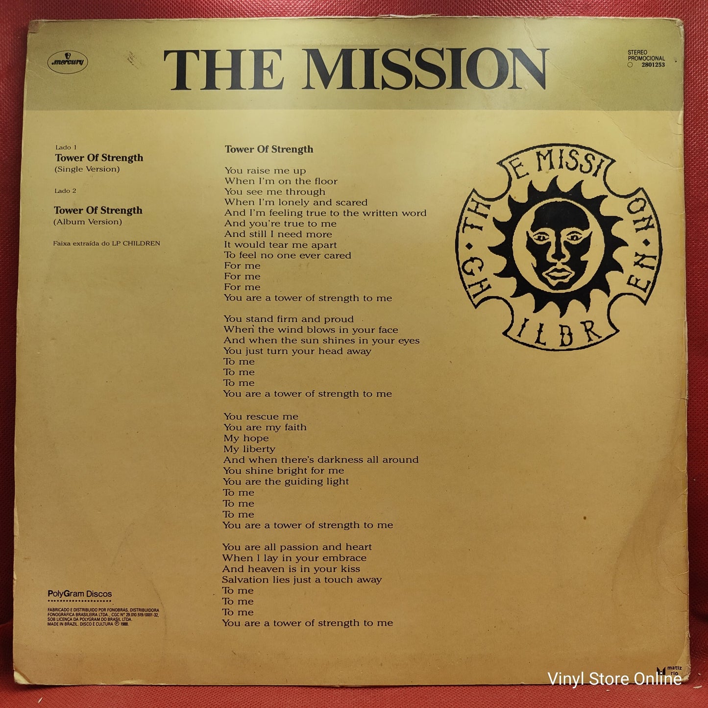 The Mission - Tower Of Strength (12", Promo)