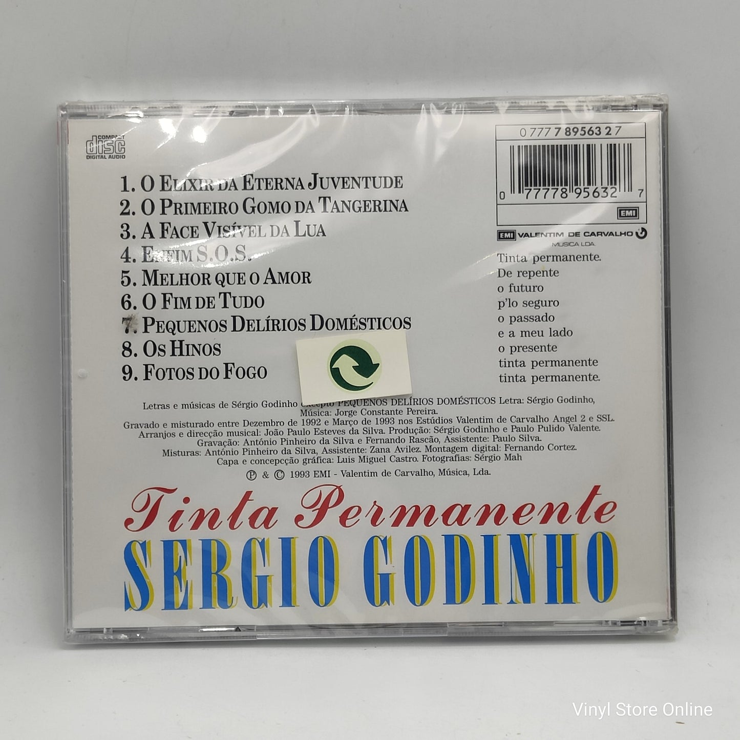Sérgio Godinho - Tinta Permanente (CD, Album)