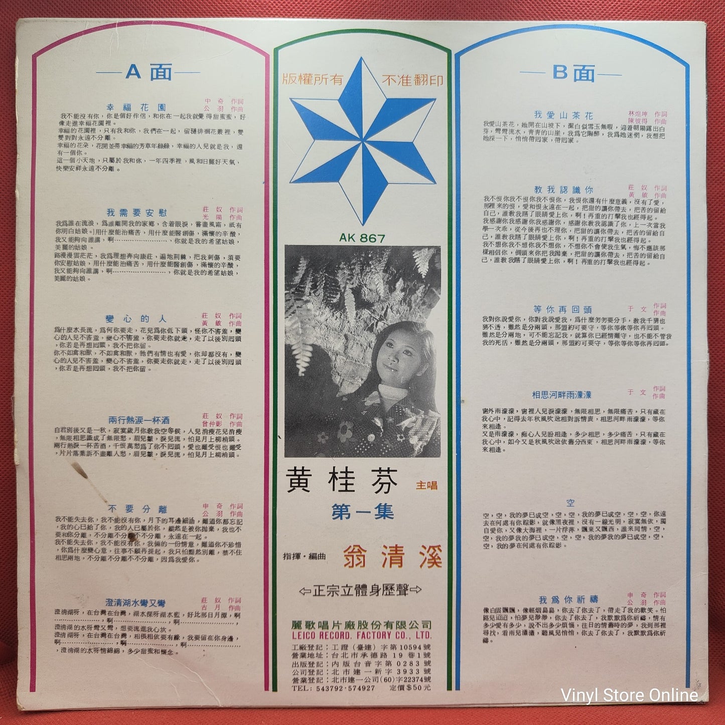 黃桂芬* - 幸福花園 (LP, Album)