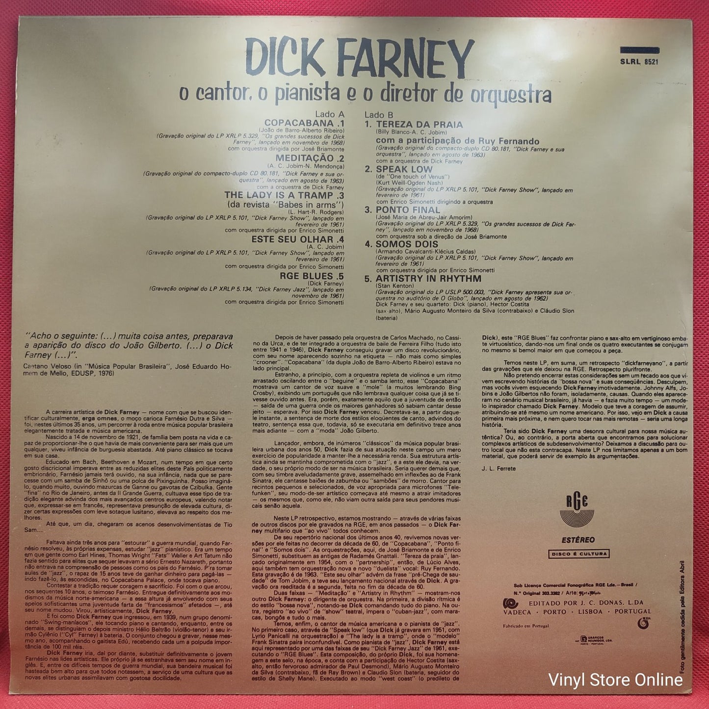 Dick Farney - O Cantor, O Pianista E O Diretor De Orquestra
