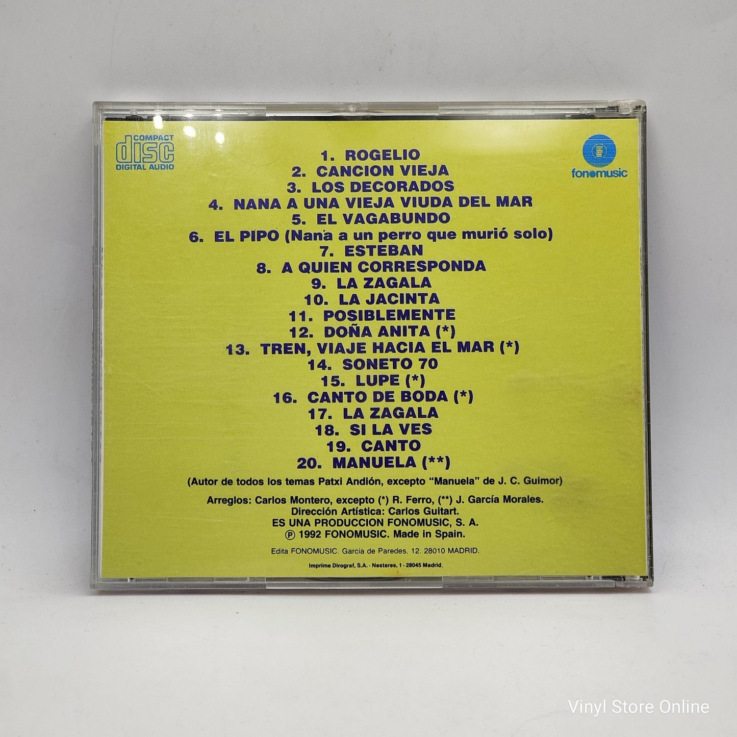 Patxi Andión - 20 Grandes Exitos de Patxi Andion (CD, Comp)