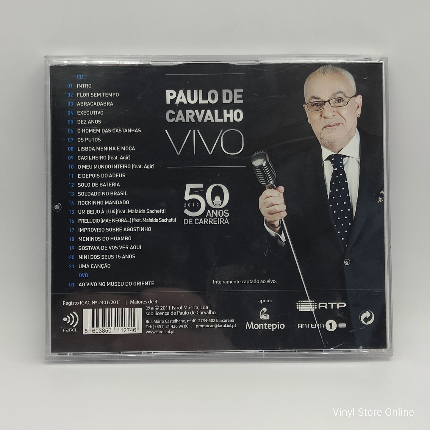 Paulo De Carvalho - Vivo (CD, Album + DVD-V)