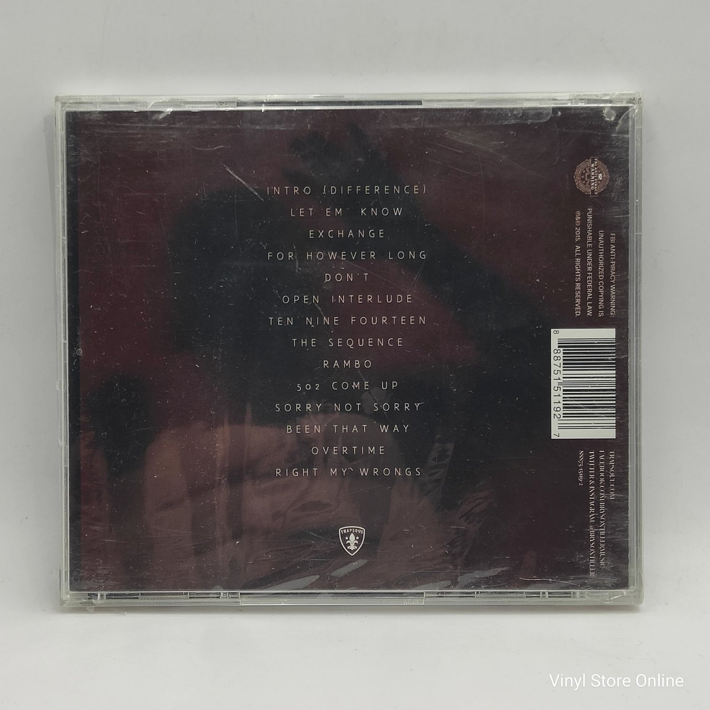 Bryson Tiller - Trapsoul (CD, Album)