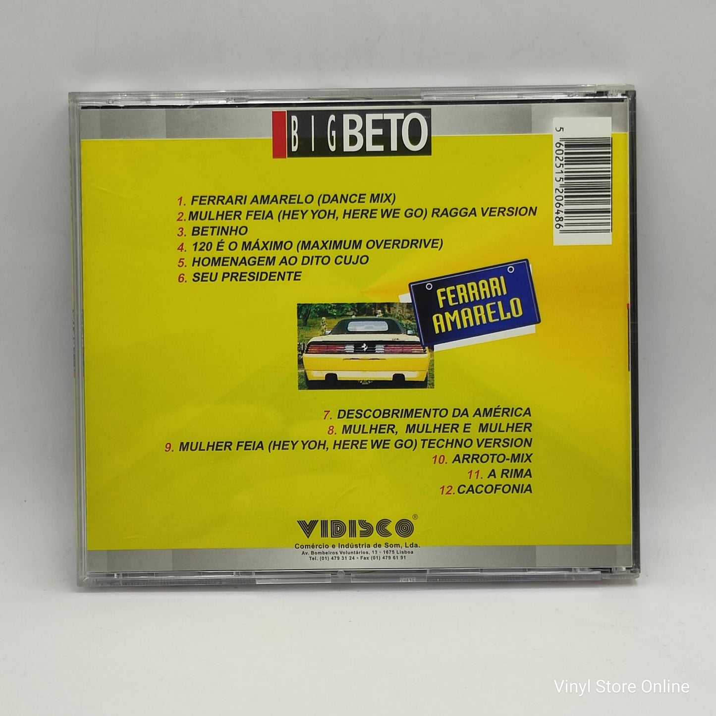 Big Beto - Ferrari Amarelo (CD, Album)