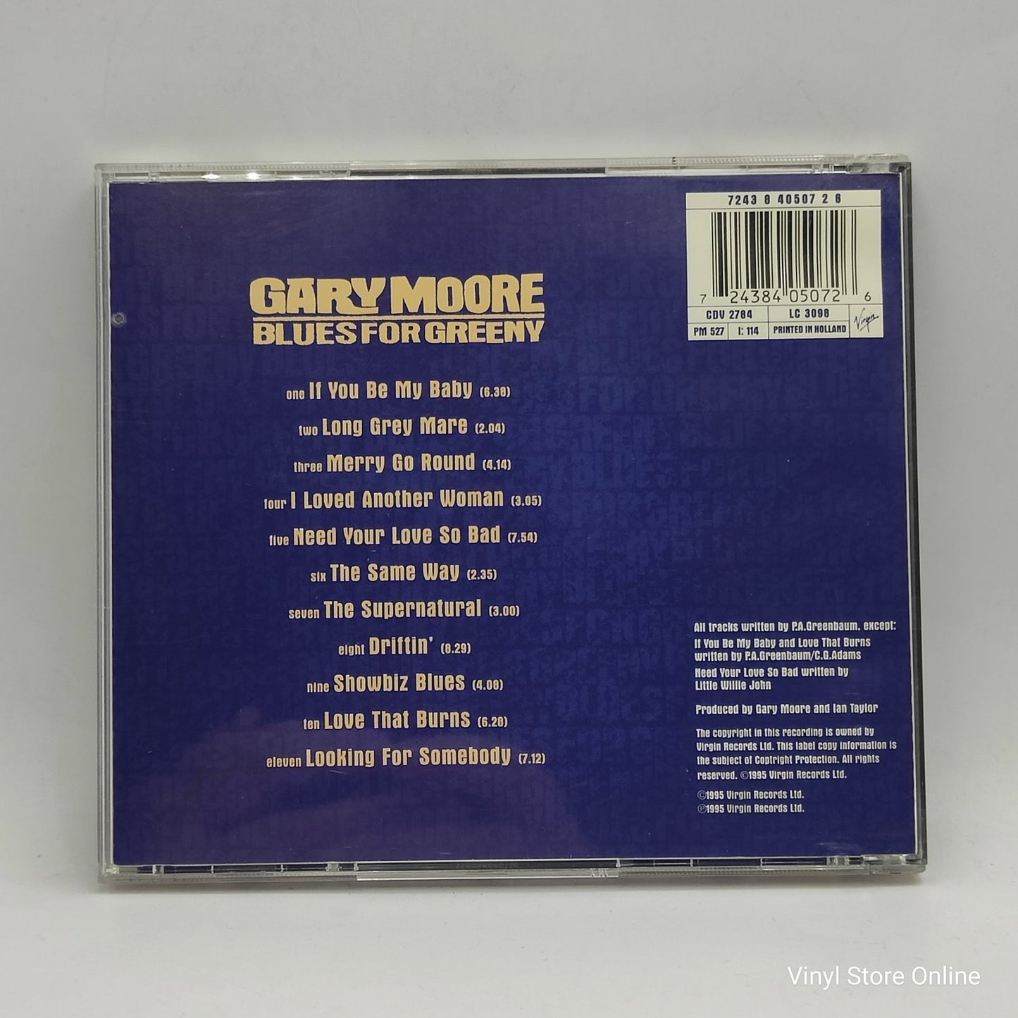Gary Moore - Blues For Greeny (CD, Album)
