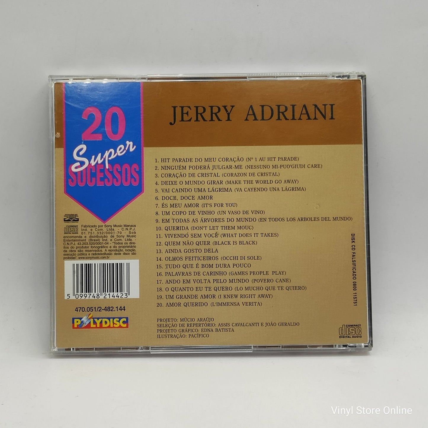 Jerry Adriani - 20 Super Sucessos (CD, COMP)
