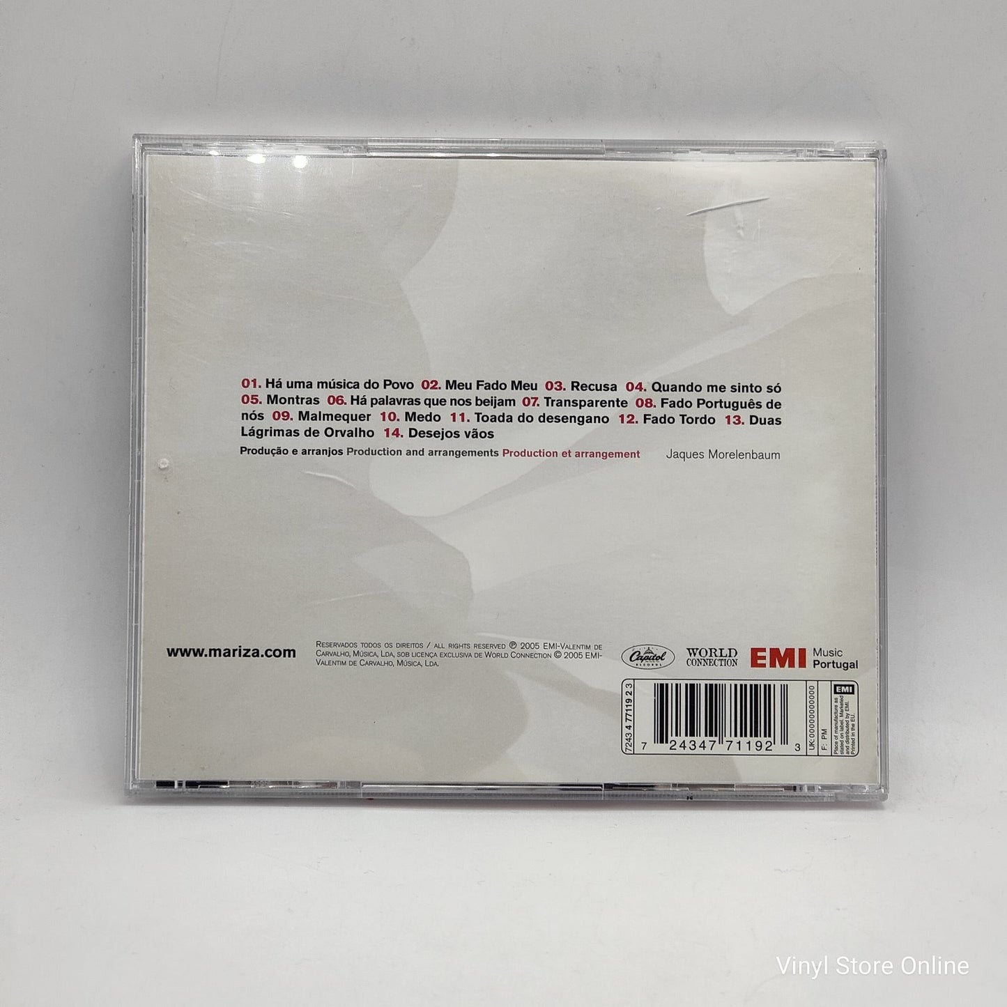 Mariza - Transparente (CD, Album)