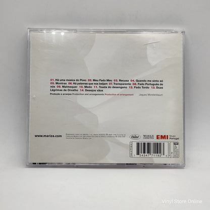 Mariza - Transparente (CD, Album)