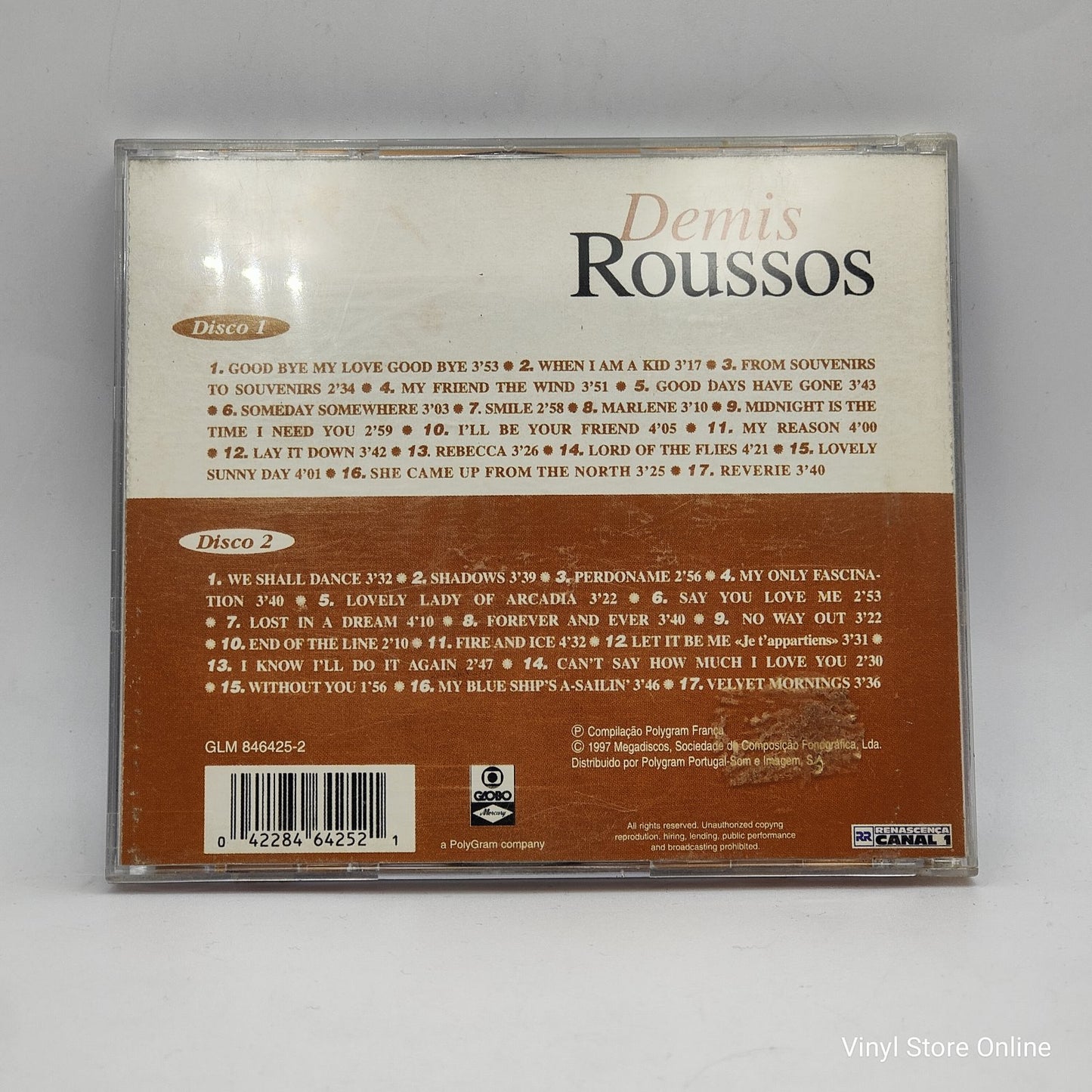 Demis Roussos - 34 Canções (CD, Comp.)