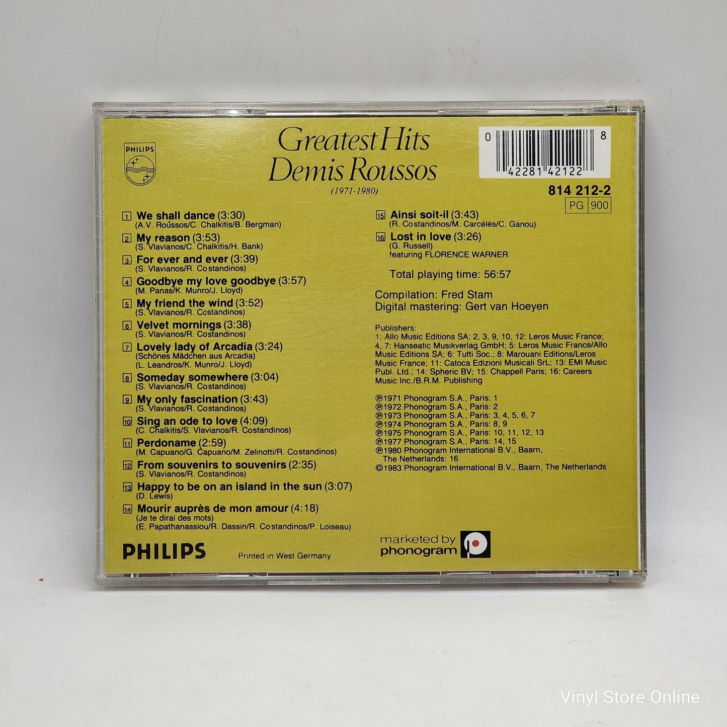 Demis Roussos - Greatest Hits (CD, Comp, RE, PMD)