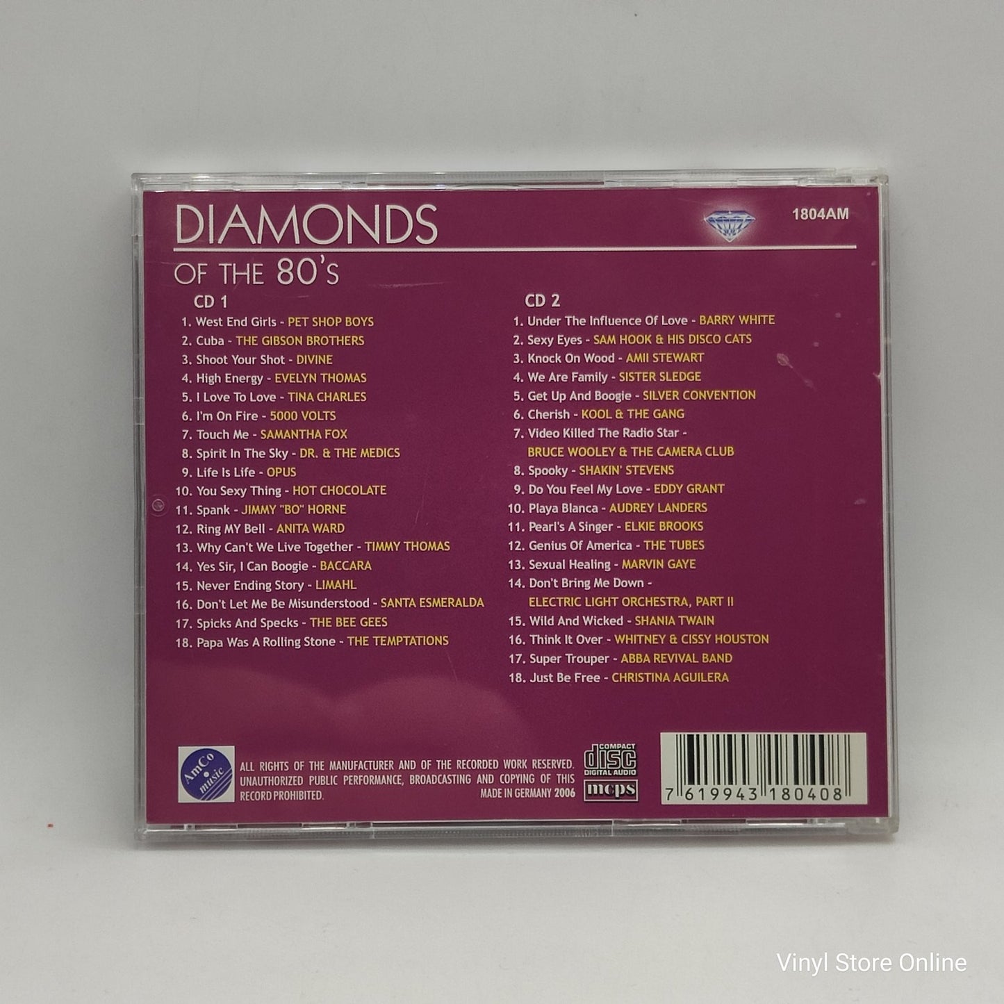 Various - Diamonds Of The 80's (2xCD, Comp)
