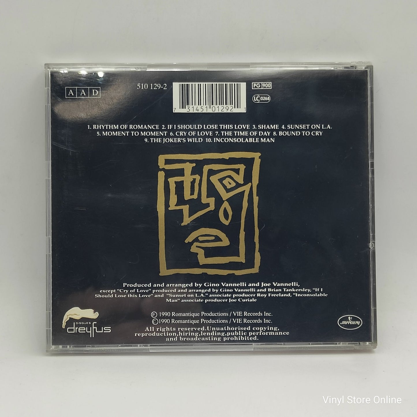 Gino Vannelli - Inconsolable Man (CD, Album)