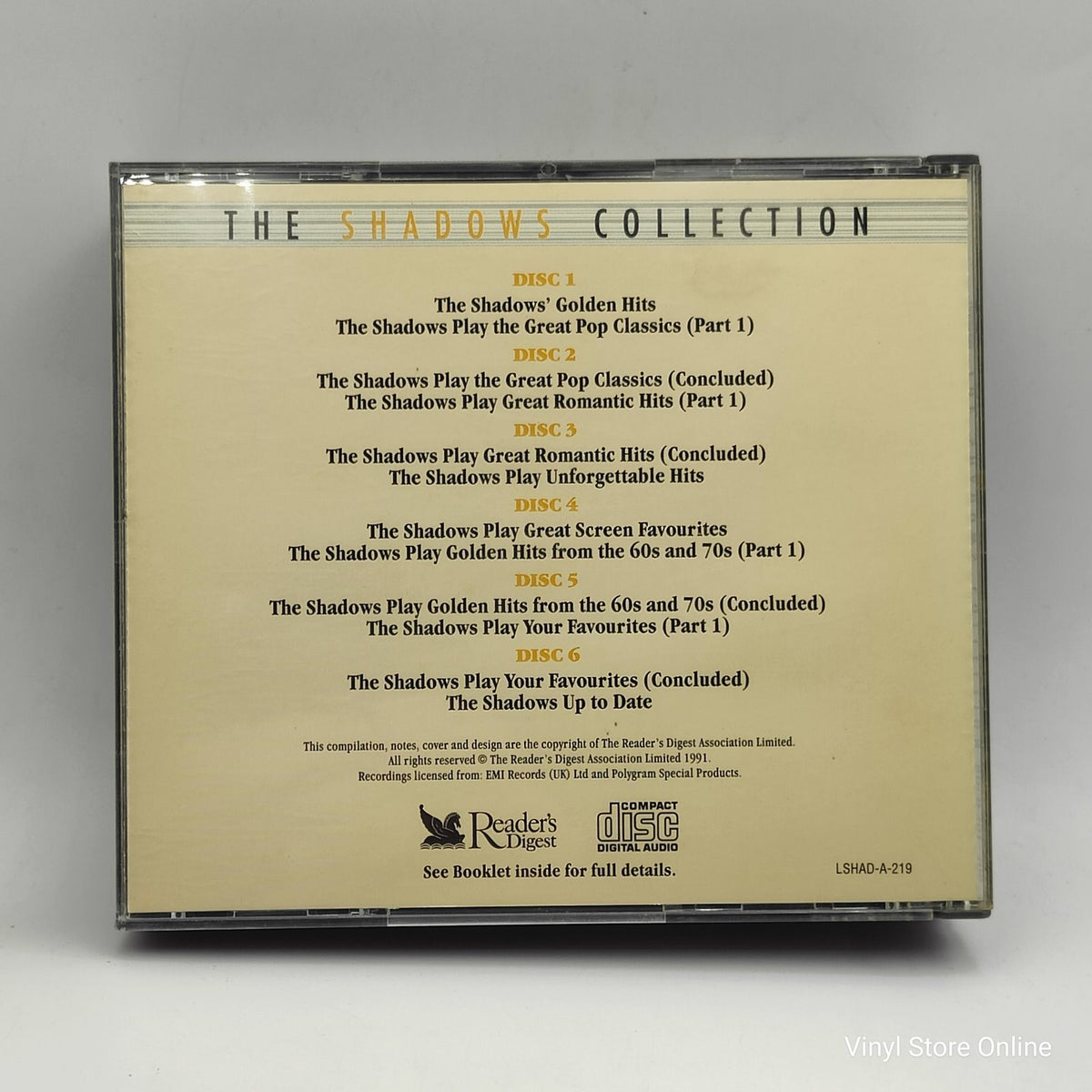Shadows Collection The Shadows - The Shadows Collection (6xCD, Comp, Box) – Vinyl Store Online