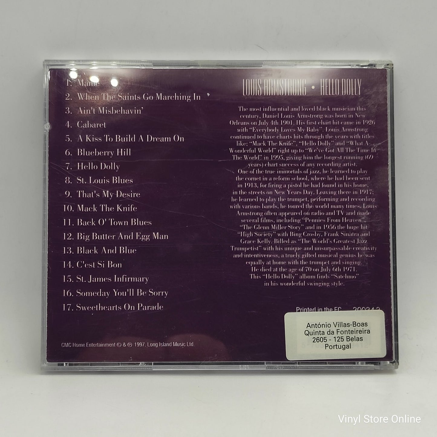 Louis Armstrong - Hello Dolly - 17 Jazz Favourites (CD, Comp)