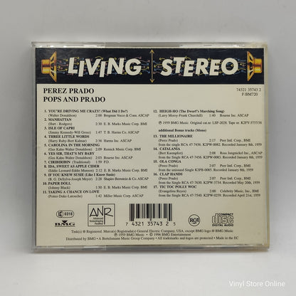 Perez Prado And His Orchestra - Pops And Prado (CD, Album, RE)