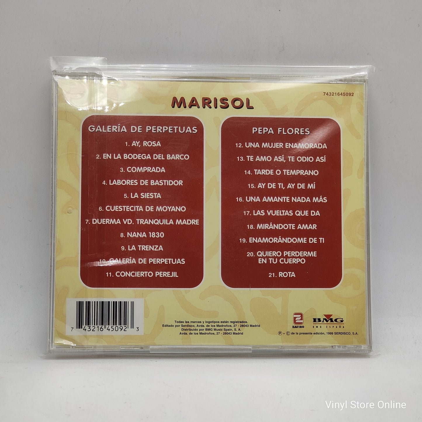 Marisol - Galería De Perpetuas + Pepa Flores (CD, Comp)