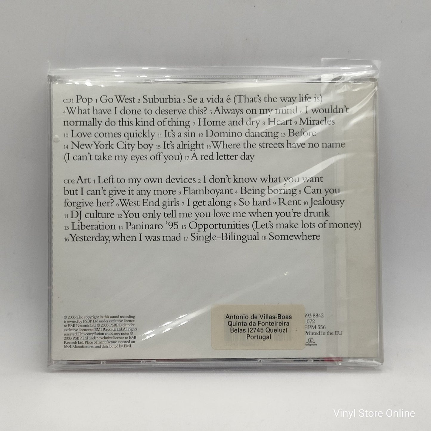Pet Shop Boys - PopArt (The Hits) (2xCD, Comp, RM)