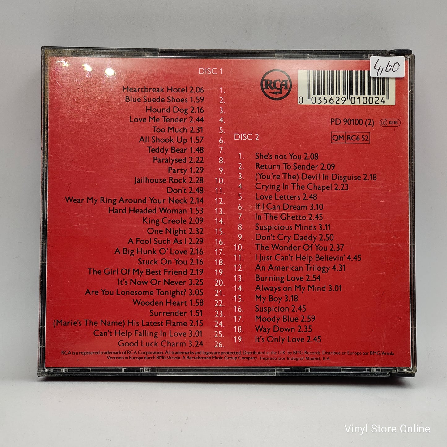 Elvis Presley - The All Time Greatest Hits (2xCD, Comp, RM)