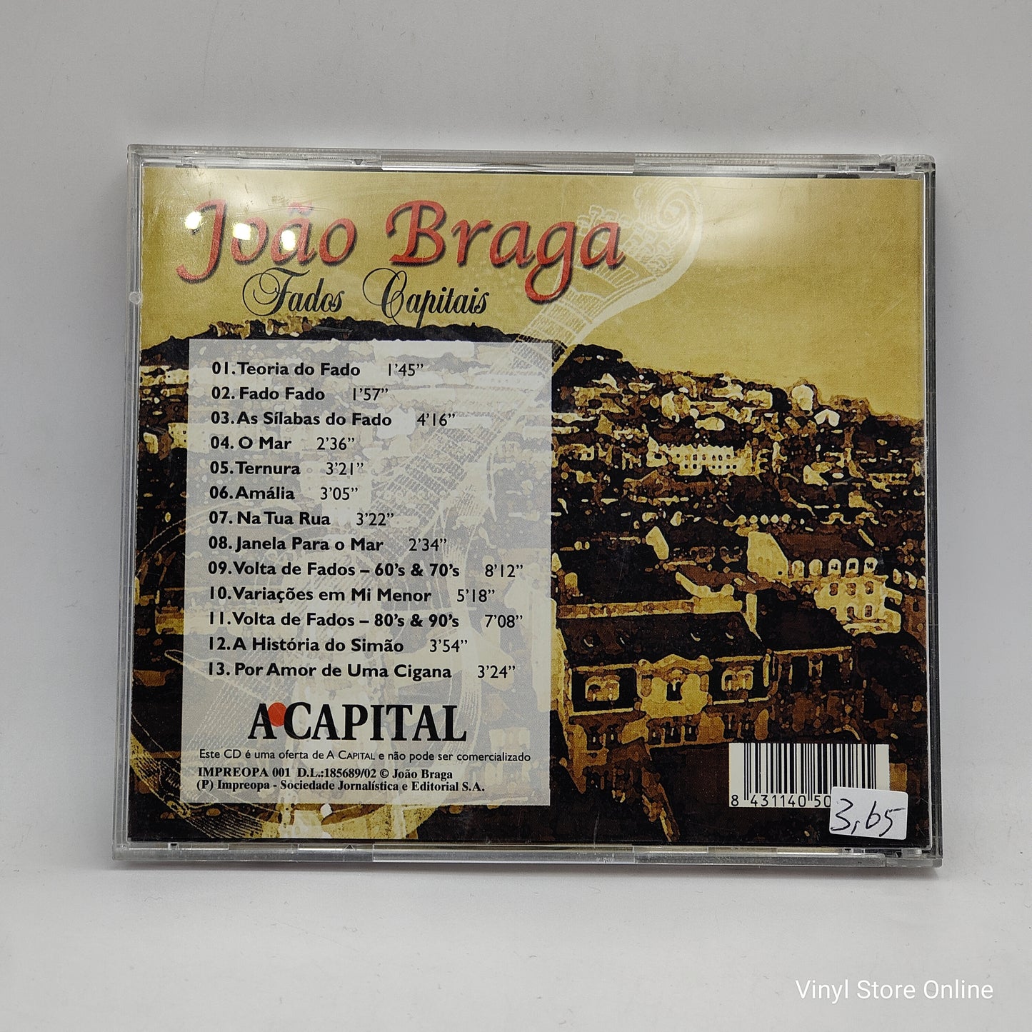 João Braga - Fados Capitais (CD, Album)