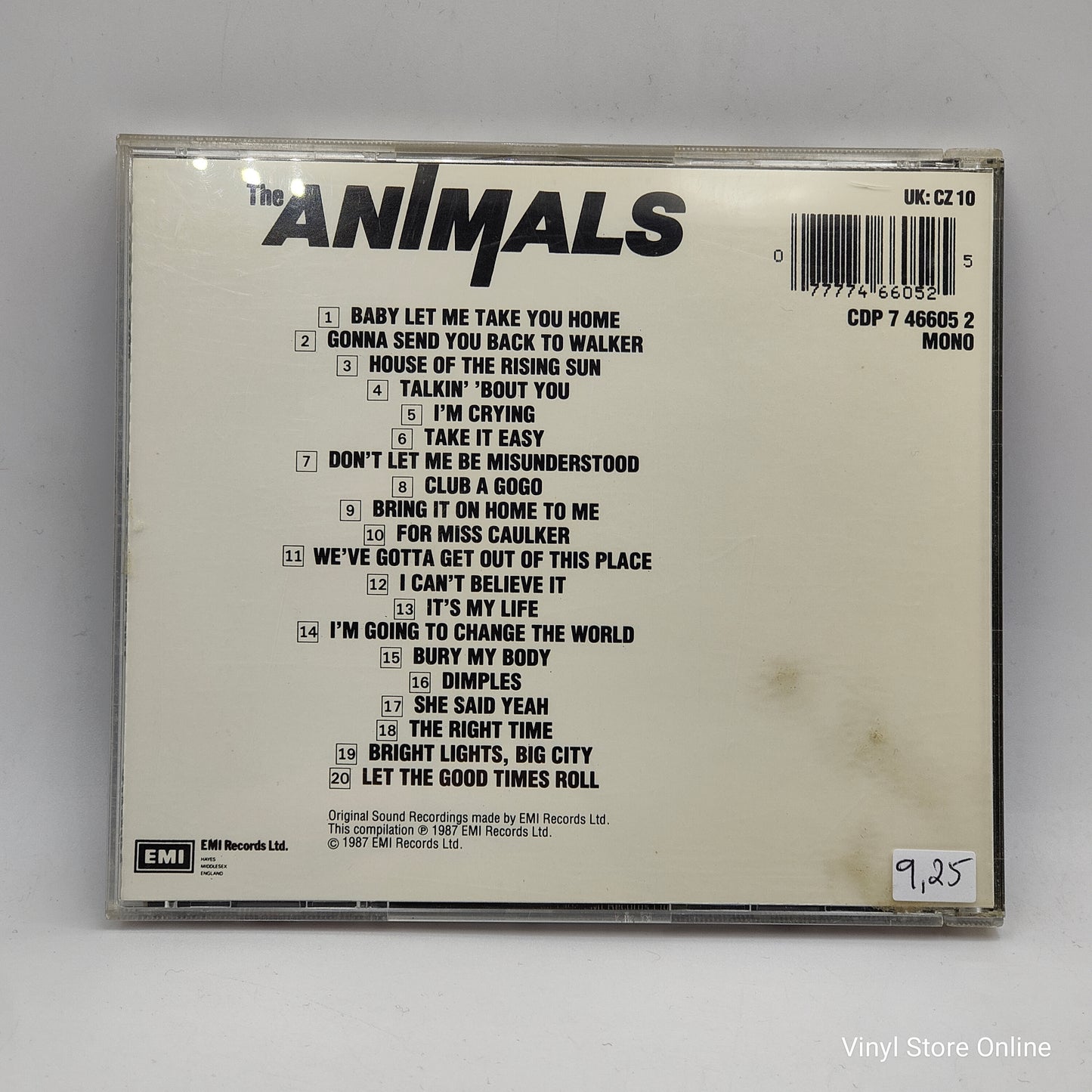 The Animals - The Singles Plus (CD, Comp, Mono, RE)