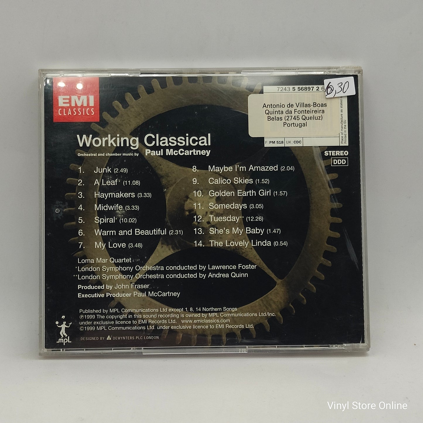 Paul McCartney - Working Classical (CD, Album)