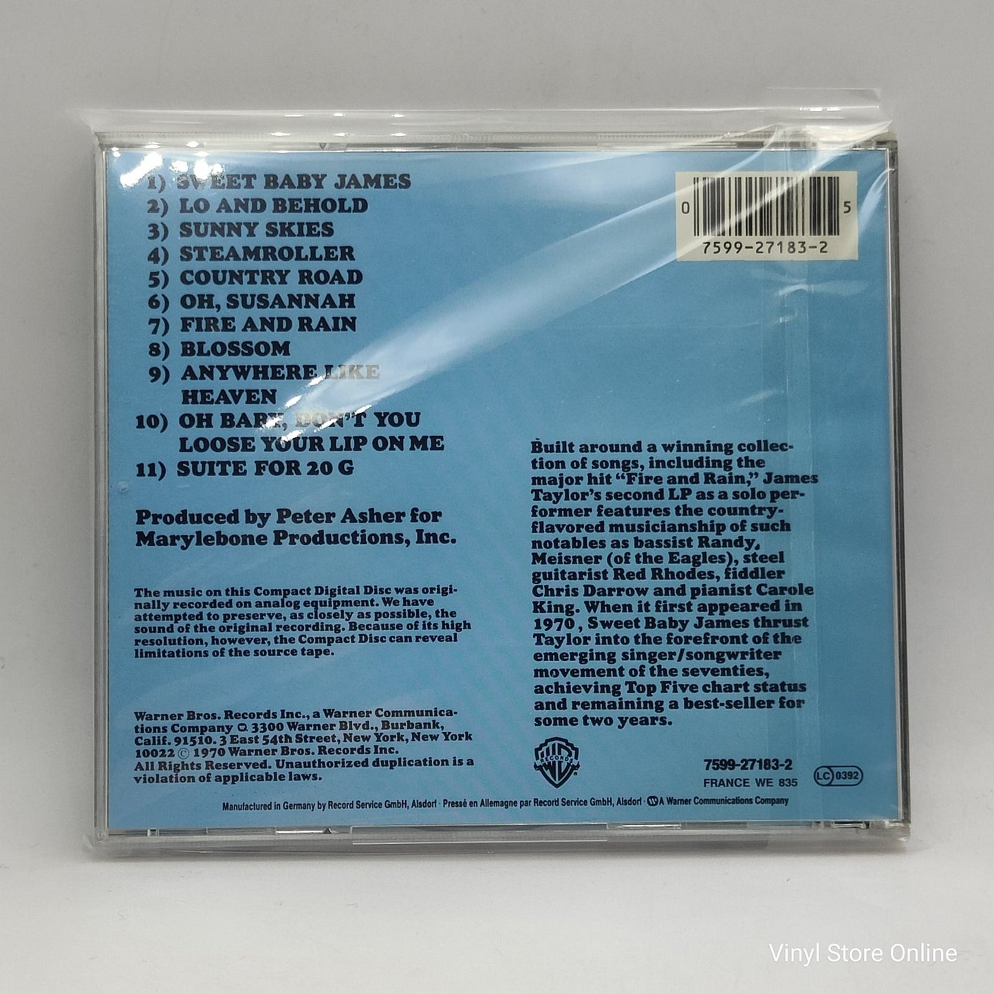 James Taylor - Sweet Baby James (CD, Album, RE)