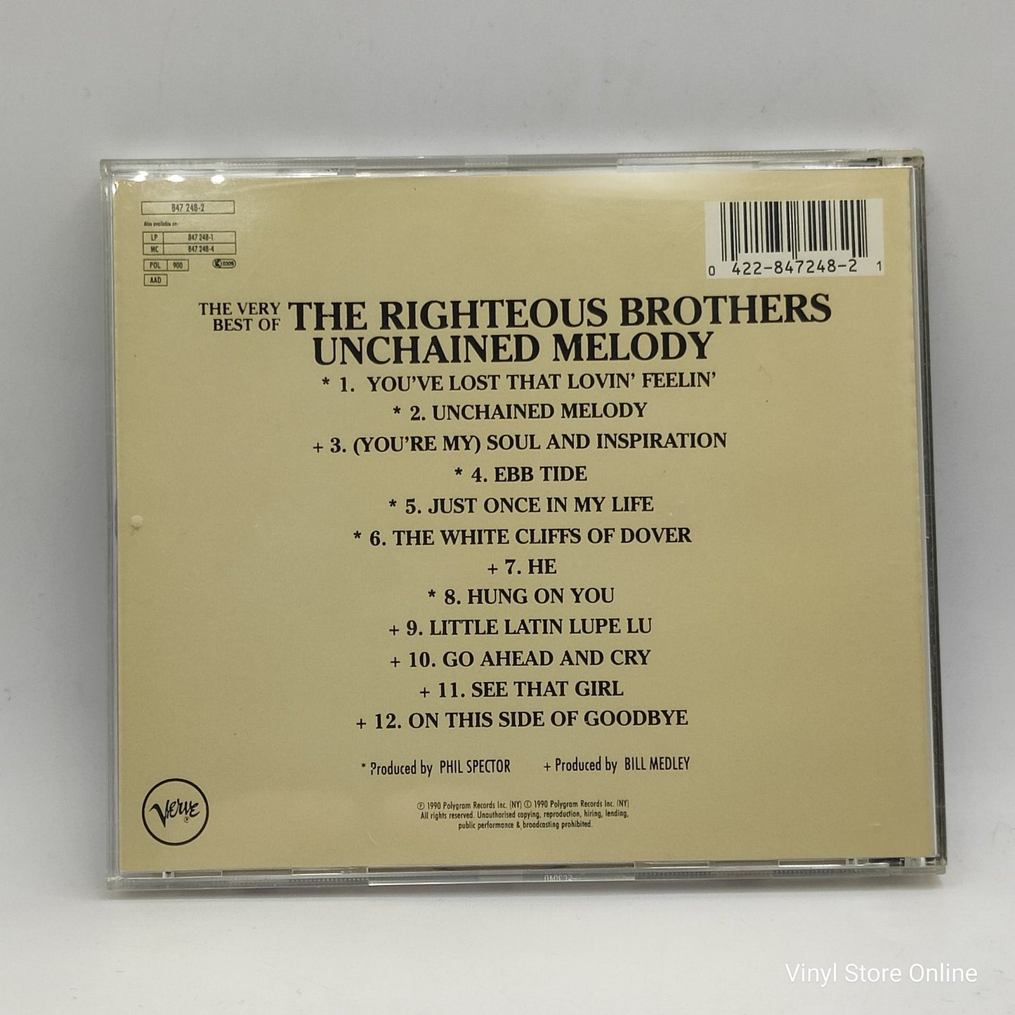 The Righteous Brothers - The Very Best Of The Righteous Brothers - Unchained Melody (CD, Comp)