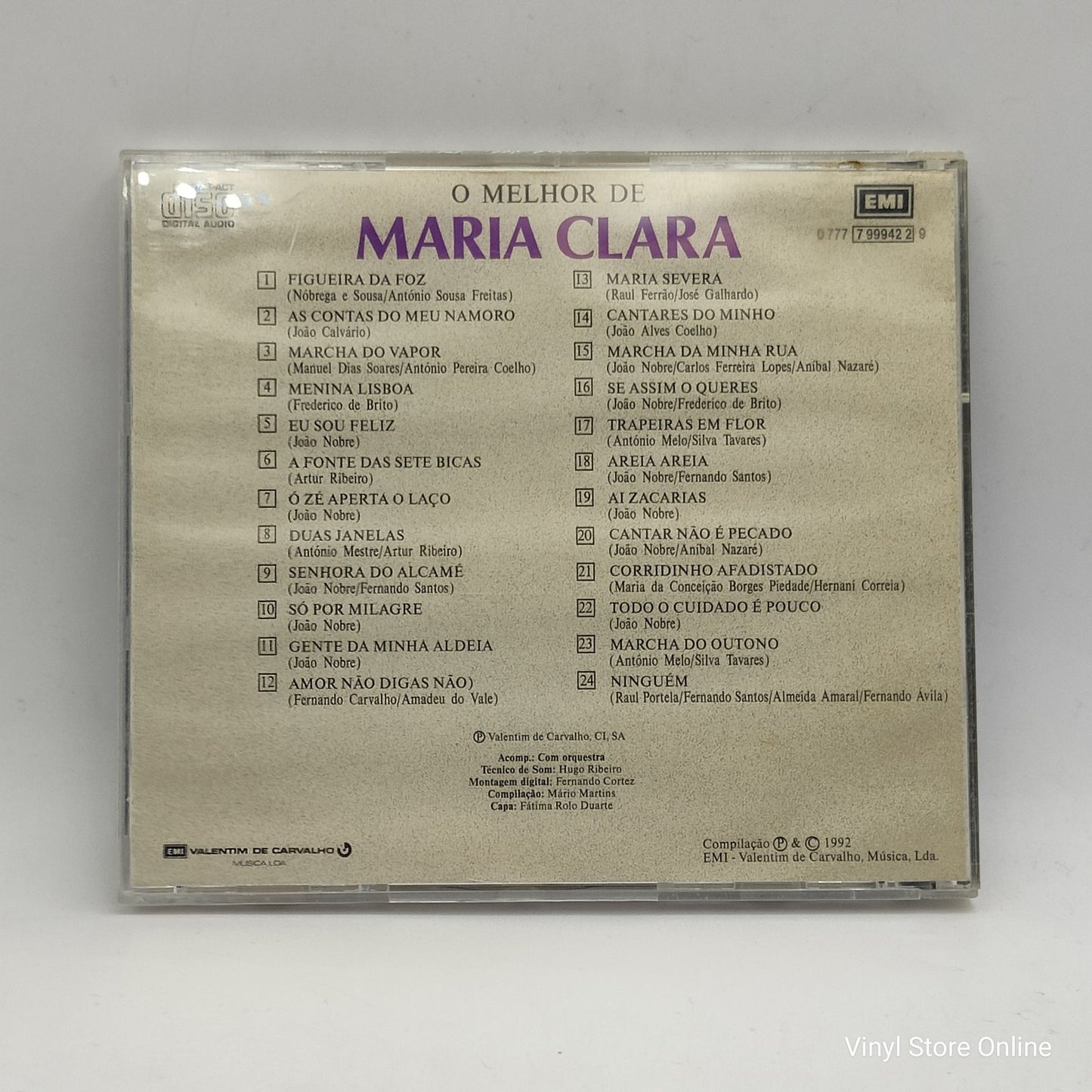 Maria Clara - O Melhor De (CD, Comp)
