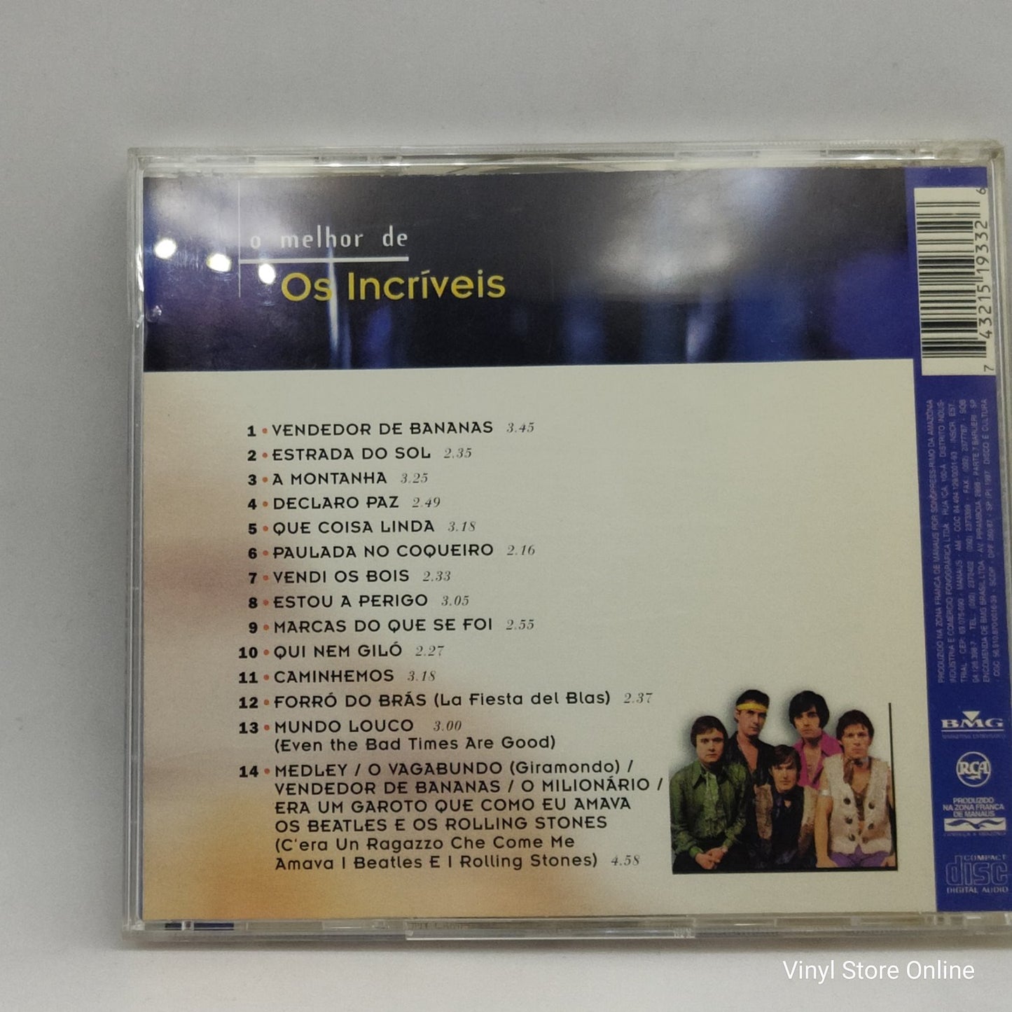 Os Incríveis - O Melhor De Os Incríveis (CD, Comp, RM)