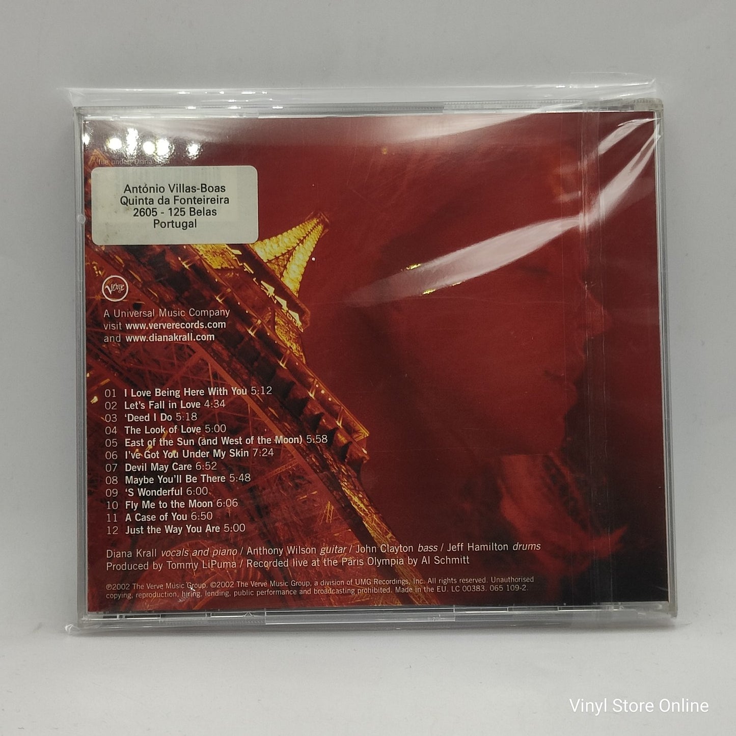 Diana Krall - Live In Paris (CD, Album, RE)