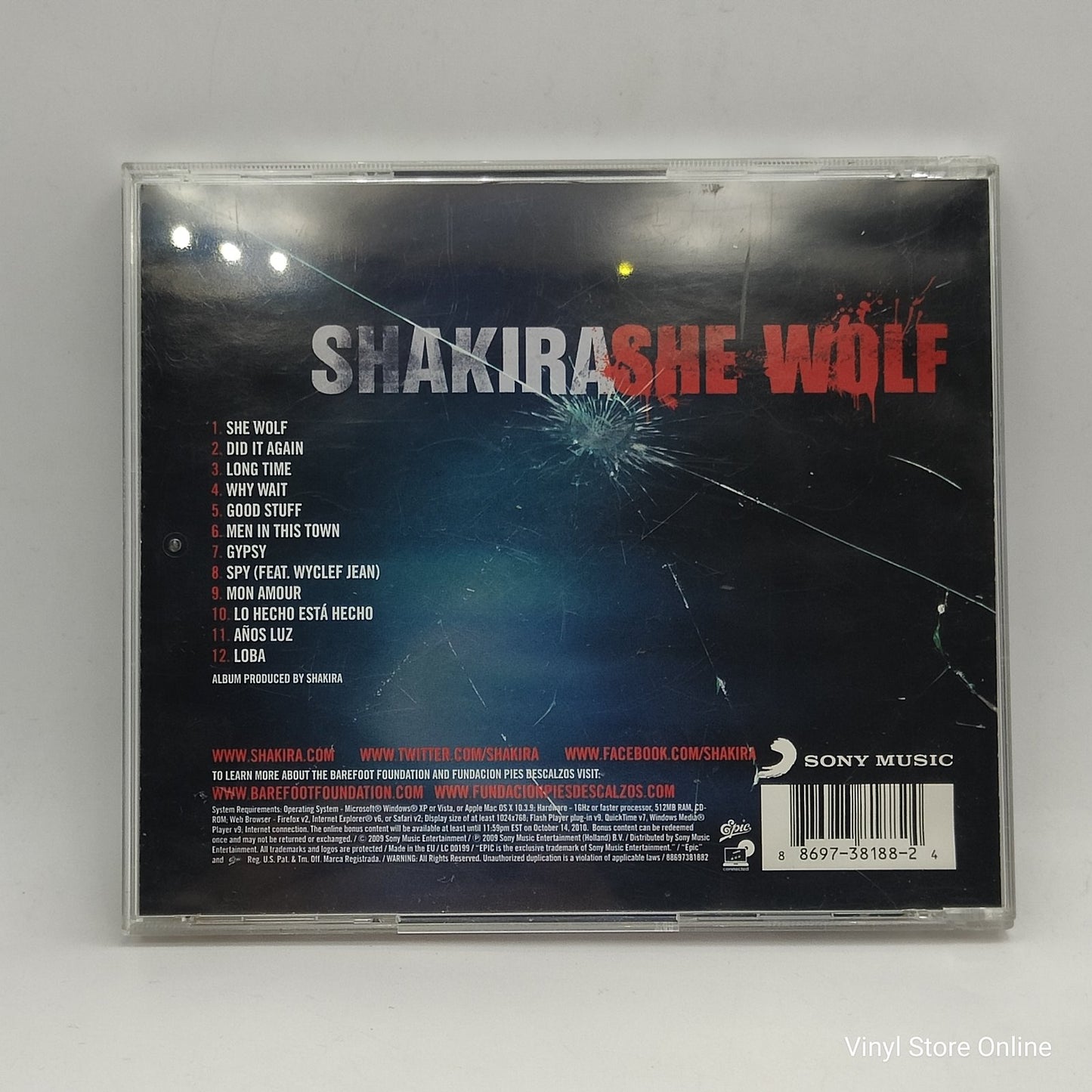 Shakira - She Wolf (CD, Album, Enh)