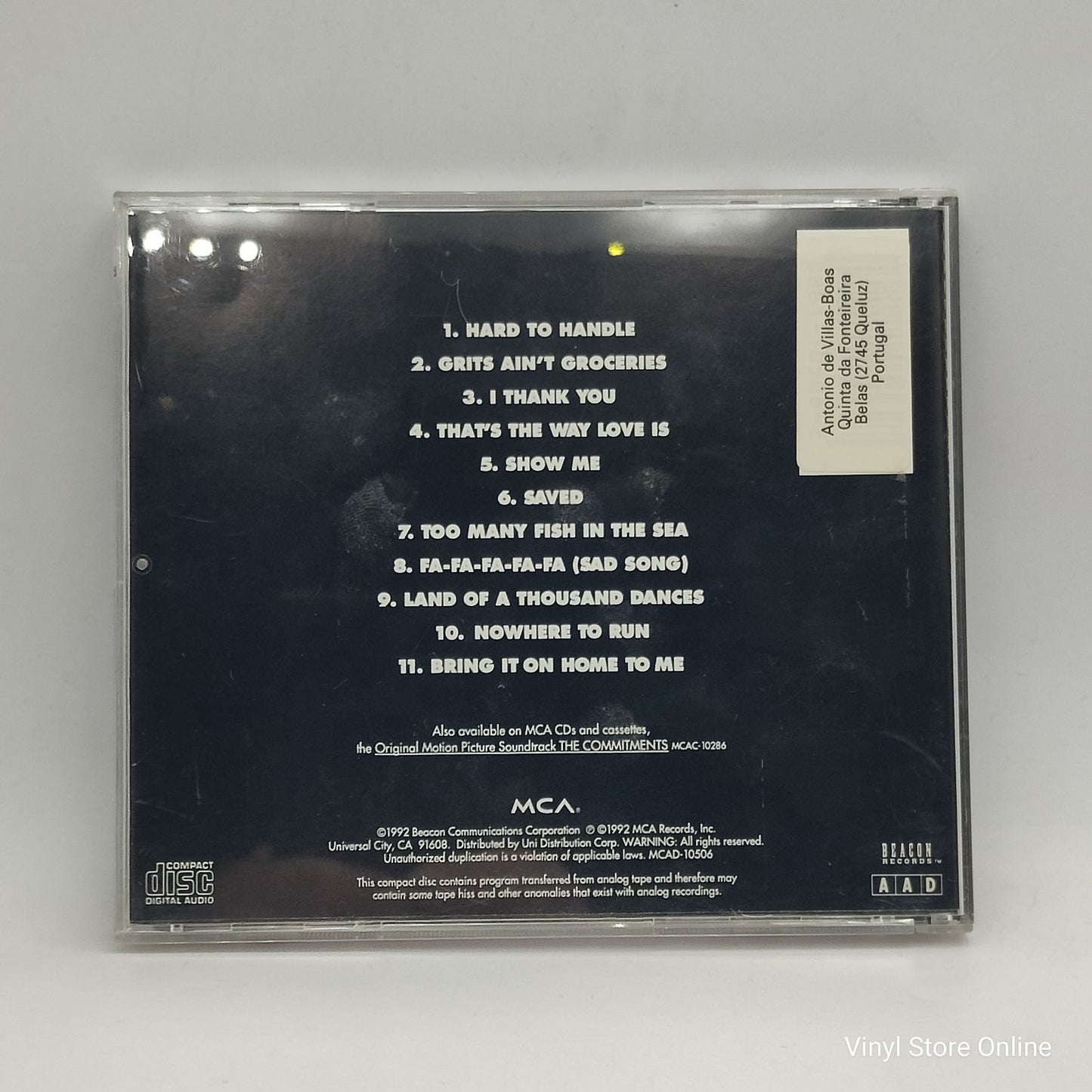 The Commitments - The Commitments Vol. 2 (Music From The Original Motion Picture Soundtrack Plus 7 Great New Tracks) (CD, Album)