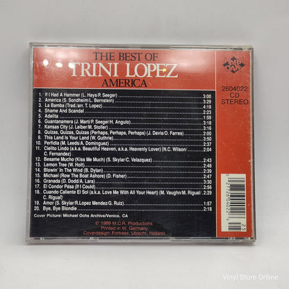 Trini Lopez - The Best Of Trini Lopez America (CD, Comp)